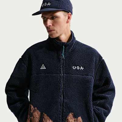 Nike ACG USA Men's Therma-FIT ADV Windproof Full-Zip Fleece Jacket